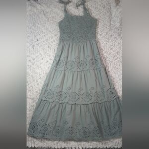 Japna Women's Maxi Dress in Sage Green Size M